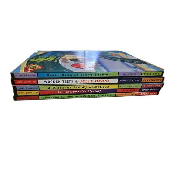 Lot Of 5 Flying Rhinoceros Books Hardcover Educational Ray Nelson Learning Fun - Picture 1 of 16